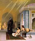 Bath Canvas Paintings - The Harem Bath